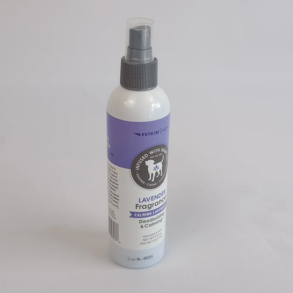 Petkin Lavender Fragrance Deodorizing And Calming Hemp Infused For Cats And Dogs